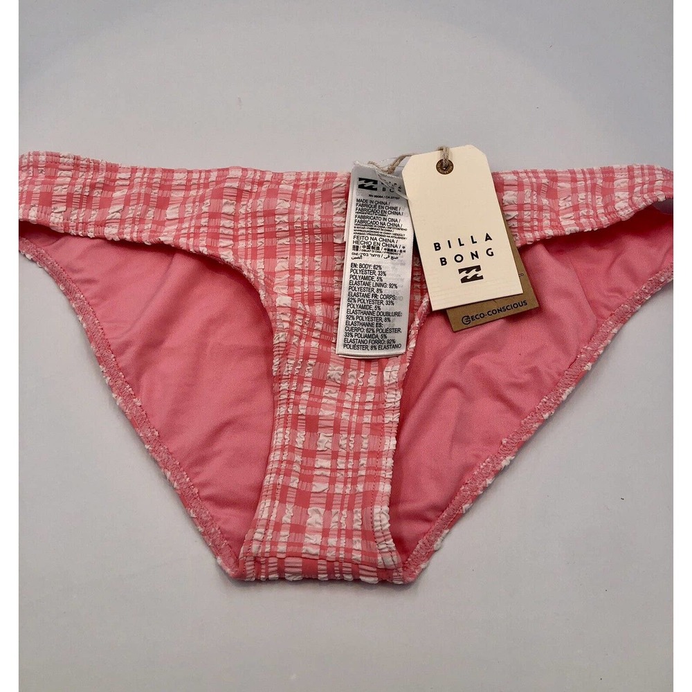 Billabong Swim Bikini Bottom PINK TIDE Lowrider Cut Size L-12‎ $60